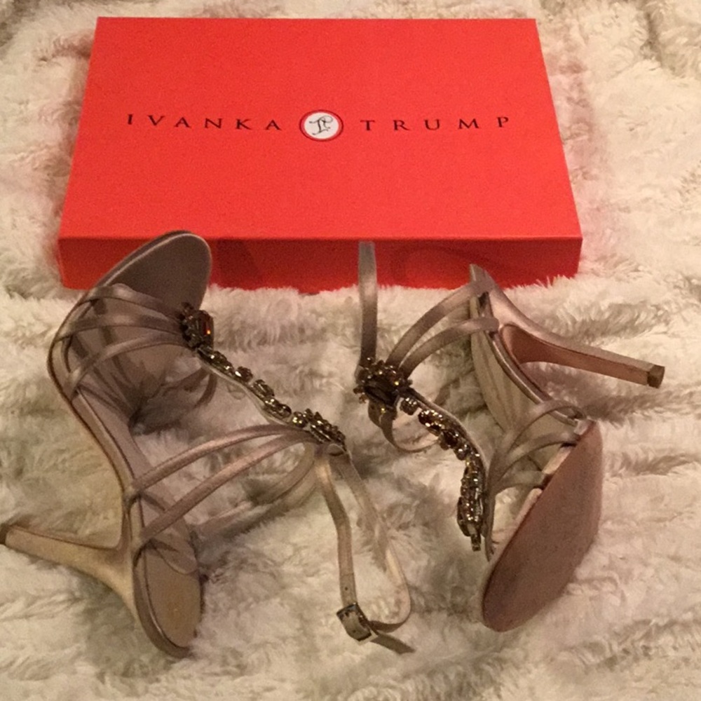 Ivanka Trump Abilene Gemstone Satin Sandals
